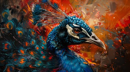 colorful peacock - 778484432