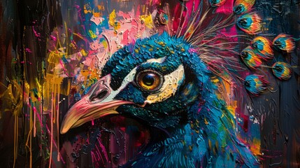 colorful peacock - 778484473