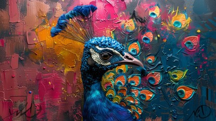 colorful peacock - 778484618