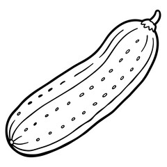 Cucumber Isolated on White Background 