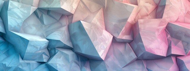 A textured background made of overlapping geometric shapes in pastel tones. - obrazy, fototapety, plakaty