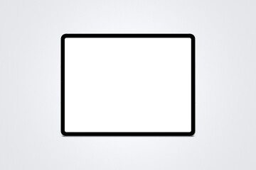 Realistic Landscape Tablet Mockup