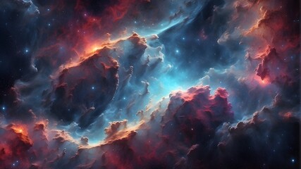Wonderfully colorful cosmos featuring planets, nebulae, stars, galaxies, and constellations, Galaxies and nebulae in space. abstract background of the universe - obrazy, fototapety, plakaty