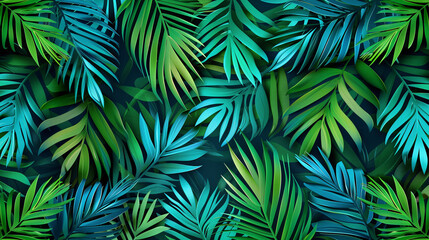 Fondo de hojas de plantas tropicales - obrazy, fototapety, plakaty