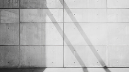 Abstract concrete room background, modern white wall of empty space in sunlight.. Concept of structure, stone interior, texture, building.