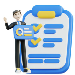 Data information related 3D illustration on transparent background, perfect for any design need