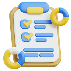 Sharing data information related 3D icon on transparent background, perfect for any design need
