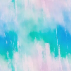 The image appears to be a watercolor painting of a cloudy sky with shades of blue, green, and white. - seamless and tileable