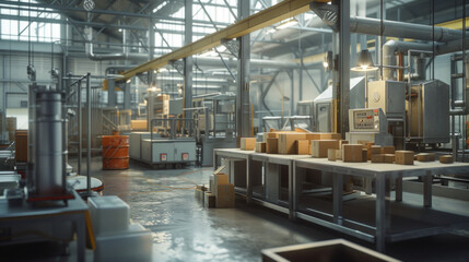 A precision machining workshop with CNC mills and lathes, temporarily quiet but ready to produce precise metal components