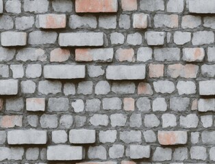 A brick wall with bricks stacked on top of each other. - seamless and tileable