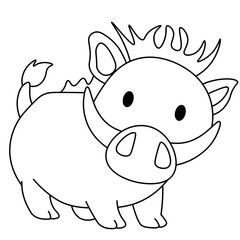 animal cartoon page
