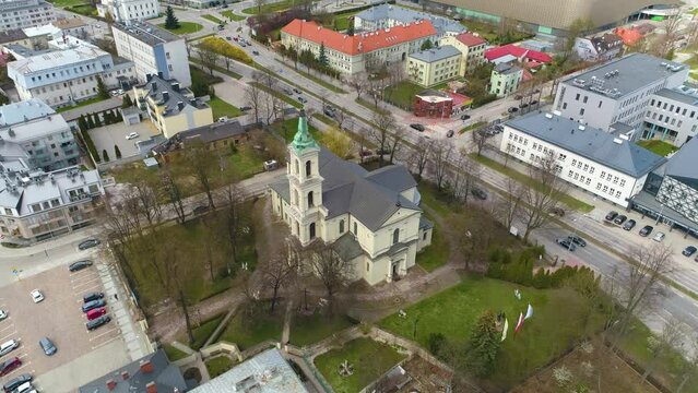 Church Of The Saint Wojciech Kielce Aerial View Poland