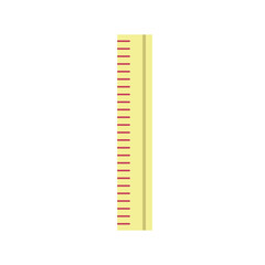 Ruler flat illustration. school supplies illustration. collection of illustrations for school