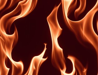 A brown and orange flame with flickering edges. - seamless and tileable
