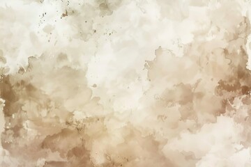 Soft and Delicate Abstract Watercolor Background in Soothing Beige Hues - AI Generated Artwork