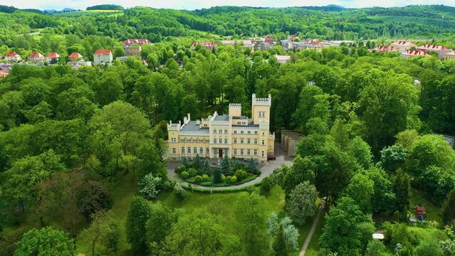 Seidl Palace Swiebodzice Palac Seidlow Aerial View Poland