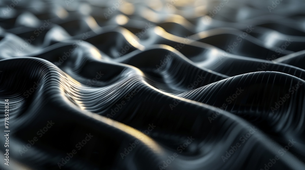 Canvas Prints Monochrome Waves