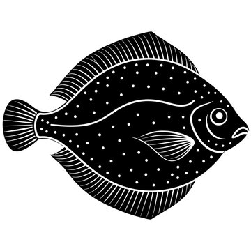 recommend clip art: flounder silhouette vector illustration