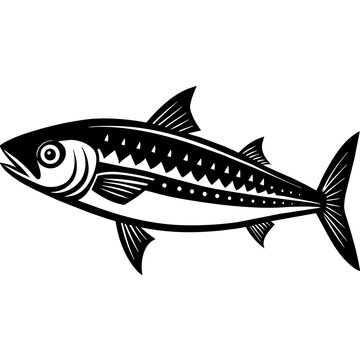recommend clip art: mackerel silhouette vector illustration