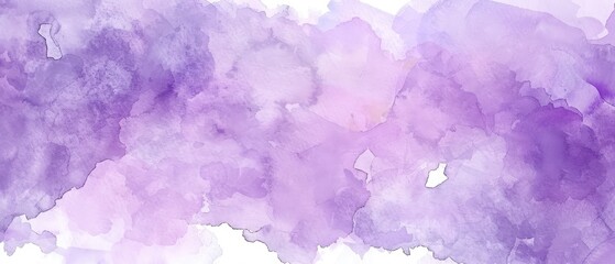 Watercolor background with abstract purple colors. Composition for text message placeholders in a scrapbook element. - obrazy, fototapety, plakaty