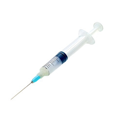 Fototapeta premium coronavirus vaccination blue syringe