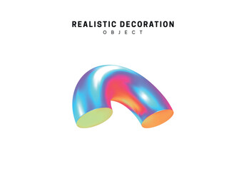 Hologram 3d element for design. vector illustration