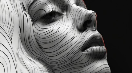 Fototapeta premium Contoured Serenity