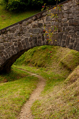 Stone Bridge for cable car, Mount Pilatus, Nidwalden and Obwalden, Switzerland