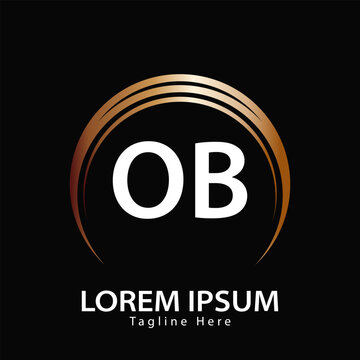 letter OB logo. OB. OB logo design vector illustration for creative company, business, industry