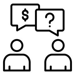 Compensation Negotiation  Icon Element For Design