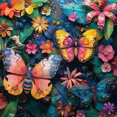 In the depths of the jungle, insects engage in a fierce battle for survival, each fighting to protect its territory and habitat