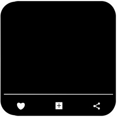 Rectangular text box , web browser window design Cartoon style.
