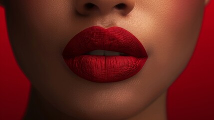 Lipstick on woman lips close up make up wallpaper background
