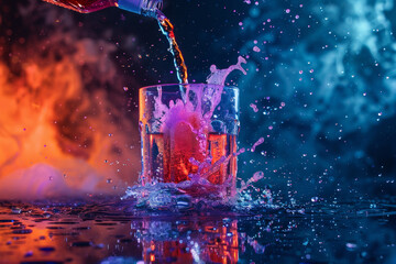 Capturing the Refreshing Pour of Soda