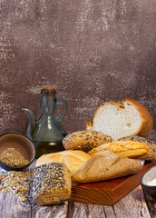 Sample of artisan bread from the bakery.