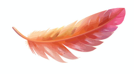 Chicken feather object illustration design