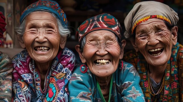 A gallery of diverse facial expressions, capturing moments of laughter, contemplation, and determination that transcend language and borders.