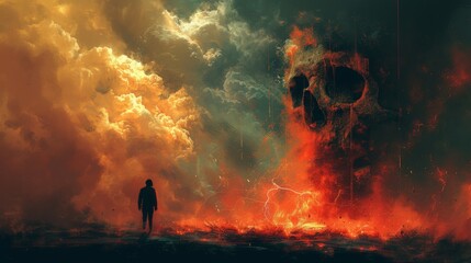 Fototapeta premium Inferno Watcher