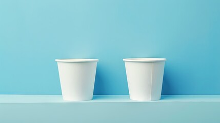 Yogurt milk coffee paper plastic mock up template cup package wallpaper background