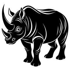 Rhinoceros vector illustration