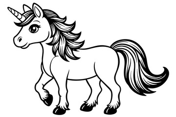 cute-unicorn--transparent-background vector illustration 