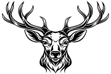 deer-head--white-background-vector-illustration 