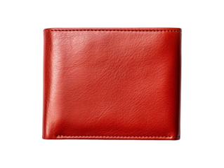 Leather money card wallet isolated