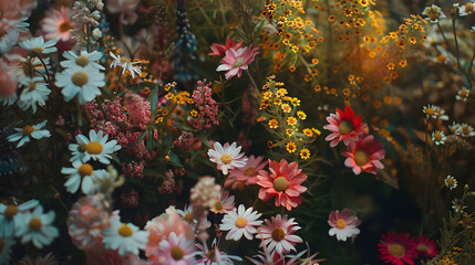 Fototapeta na wymiar Blooming Garden Flowers: Detailed Photography