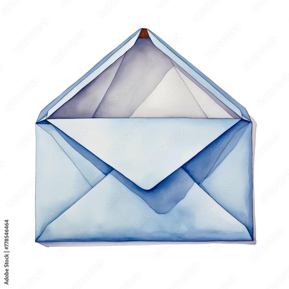 Poster flat design vector icons of open and closed envelopes containing letters or blank paper for postal a