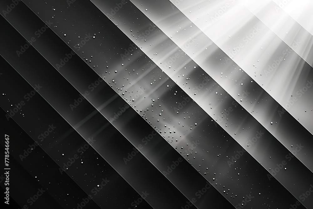Poster white background with diagonal lines and light rays