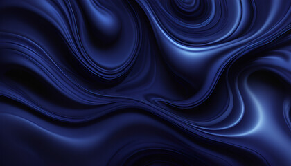 Obraz premium dark blue abstract wavy background