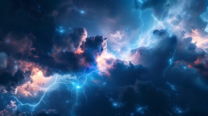 Space Light Sky Clouds Background