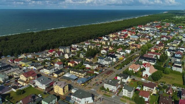 Beautiful Landscape Karwia Piekny Krajobraz Aerial View Poland