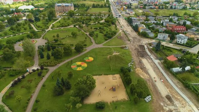 Playground Park Wladyslawa Lokietka Wloclawek Plac Zabaw Aerial View Poland